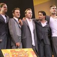 Boyzone performing at Hyde Park in July 1999.