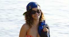 Rihanna on the beach