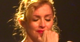madonna crying on stage