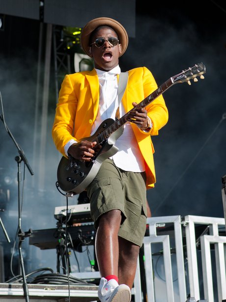 Labrinth performs live on stage.