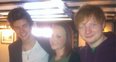 Ed Sheeran and Harry Styles with a fan