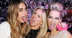 Cara Delevingne, Ellie Goulding and Rita Ora 