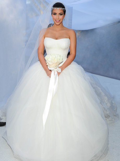 Kim Kardashian on her wedding day