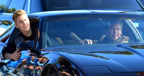 Justin Bieber and David Hasselhoff