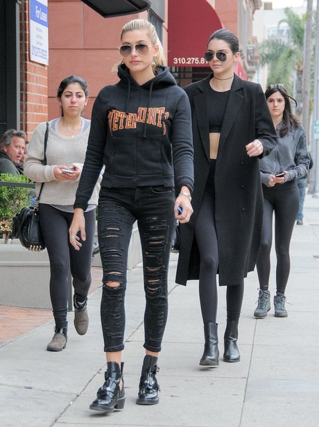 Kendall Jenner and Hailey Baldwin California