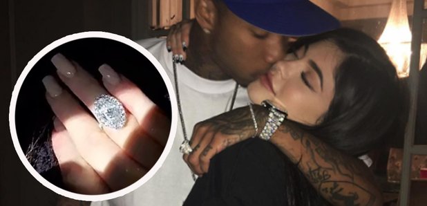 Kylie Jenner Tyga diamond ring