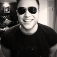 Olly Murs wearing glasses
